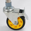 Mobility Walking Aid Walker Frame w/6 Wheels&Seat For Handicapped Rehabilitation