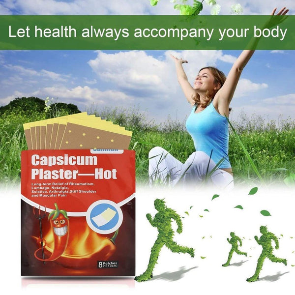 24x Capsicum Plaster Patches Pain Relieving Muscle Relief Injury Heat Therapy