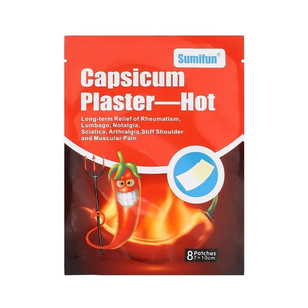24x Capsicum Plaster Patches Pain Relieving Muscle Relief Injury Heat Therapy