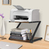 2 Tier Desktop Printer Rack Shelf Office Room Metal Racks Printer Holder