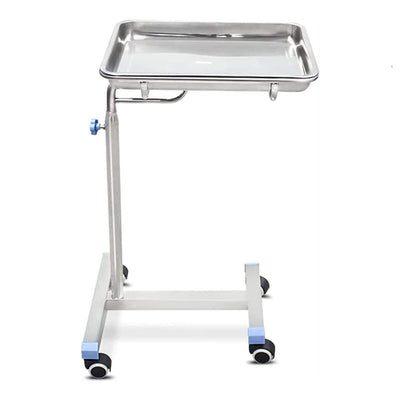 Mayo Tray Stainless Steel Salon Trolley Surgical Medical Instrument Rolling Cart