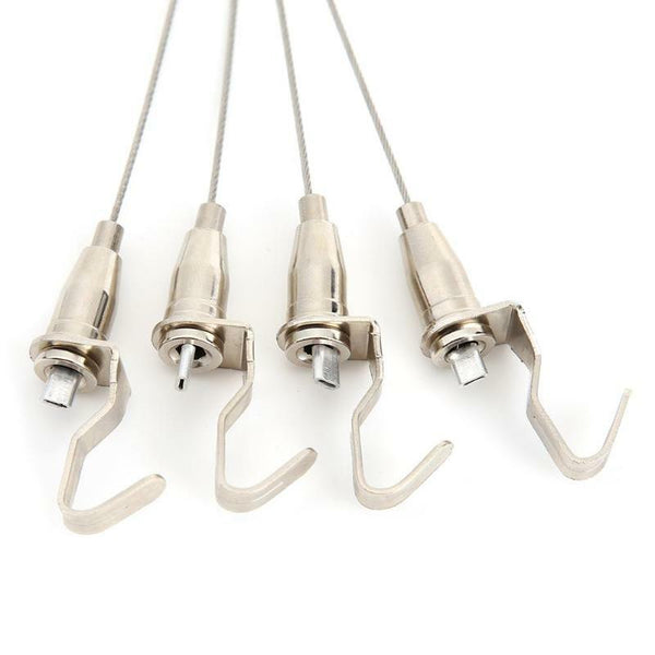 10/20x Art Gallery Display Hanging Heavy Duty Rail Hook 1.5M Picture Display Kit