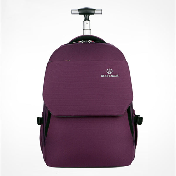 19'' Wheeled Rolling Backpack for Men Women Business Laptop Travel Bag AU
