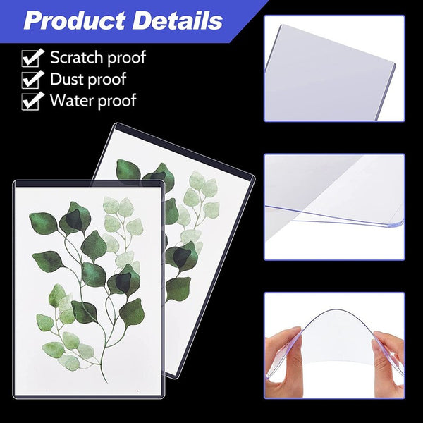 10 Pcs Comic Book Card Holder Comic Sleeves 19*28cm Hard Comic Display Case