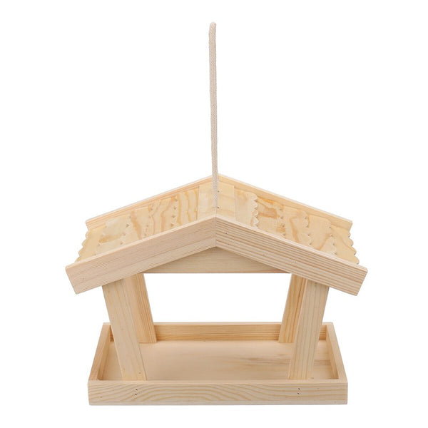 Hanging Wooden Bird House Feeder Outdoor Nest for Wild Birds Garden Decoration