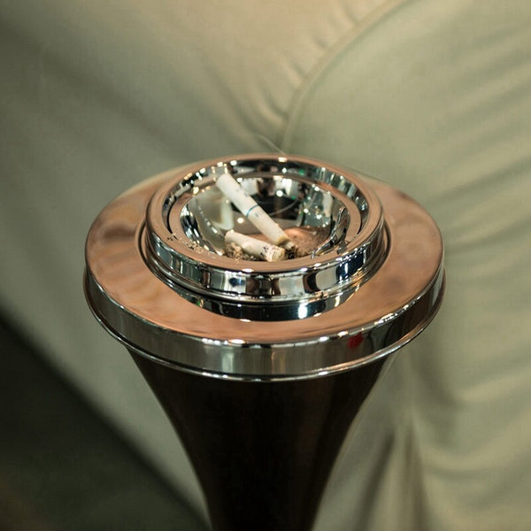 Free Standing Ashtray Floor Cigarette Ash Tray Stainless Steel Litter Ashbin  AU