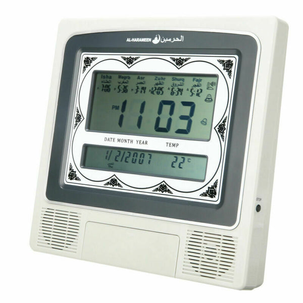 Azan Adhan Clock Islamic Muslim Prayer Alarm Wall Table Mosque Digital Clock