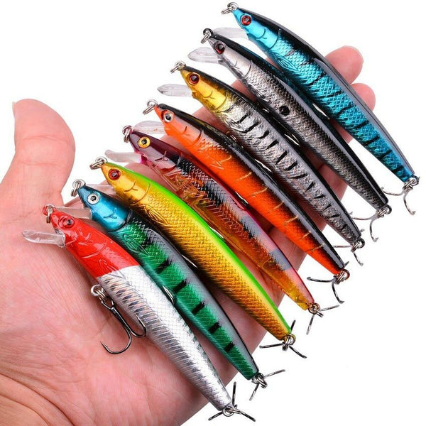 43pcs Mixed Fishing Lures Bulk Murray Cod Freshwater Bream Minnow Baits AU