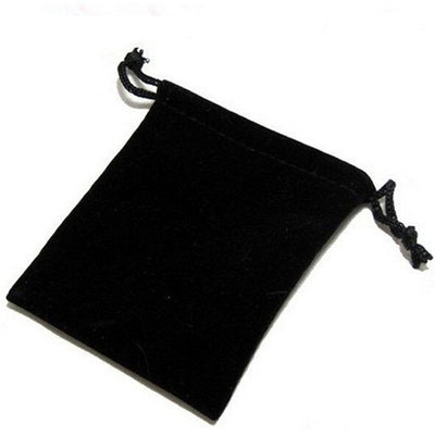 100PCS Black Velvet Pouch Drawstring Bags Wedding Favours Gift Jewellery Packing