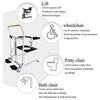 Transfer Lift Chair for Elderly Height Adjustable Electric Wheelchair 180° Split