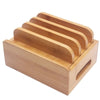 Bamboo USB Charge Station Multi-Device Hub Charging Dock for Phone iPad Tablet