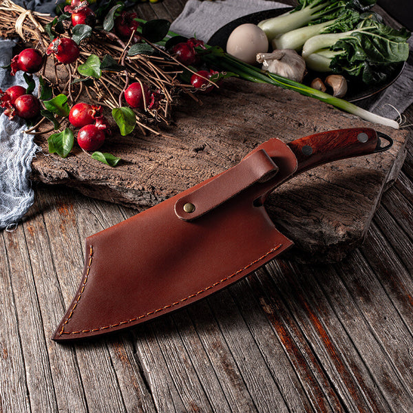 27.5cm Forged Butcher Boning Knife High Clad Steel Kitchen Meat Cleaver Knife