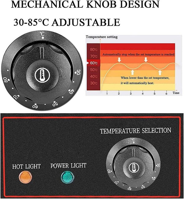 Electric Food Warmer Bain Marie Pearl Warmer Buffet Food Insulation Machine 10L