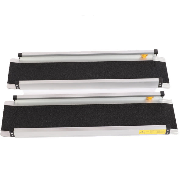 Folding Wheelchair Ramps for Step 5/6FT Portable Antiskid Loading Threshold Ramp