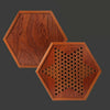 Wooden Chinese Table Board Game Checkers w/ Storage Drawers & Glass Marbles Gift