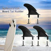 3Pcs Soft Top Surfboard Fins Sets for Softboard Paddle Board Surf Boards Black