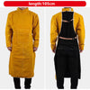 Cowhide Leather Welding Apron Long Heavy Duty Welding Clothes Suit with Sleeves