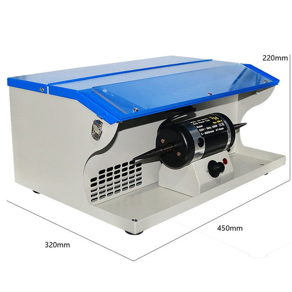 Dust Collector Jewelry Polisher Buffer Adjustable Speed Bench Grinder Polishing