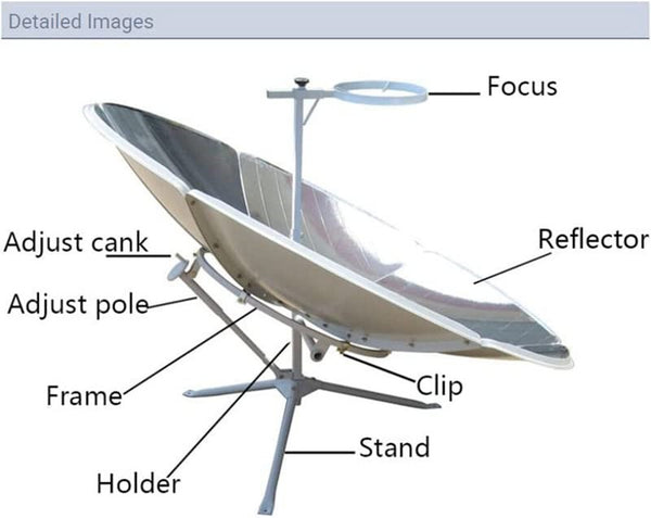 Portable Concentrating Solar Cooker Outdoor Camping Solar Oven Stove Picnic BBQ