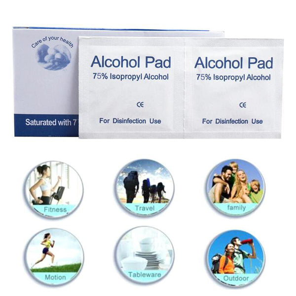100-1000x Alcohol Prep Pads Swab Wipes 75% Ethyl Cleaning Sterile General USE AU