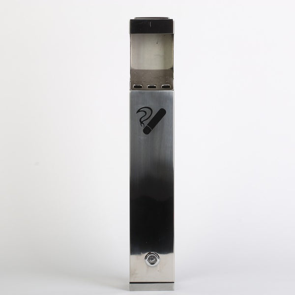 Wall Mounted Ashtray Pubs Outdoor Cigarette Disposal  Ash Bins Lockable w/ Keys