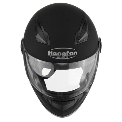 Adjustable Motorcycle Street Bike Helmet Black Full Face Motorbike Helmets Visor