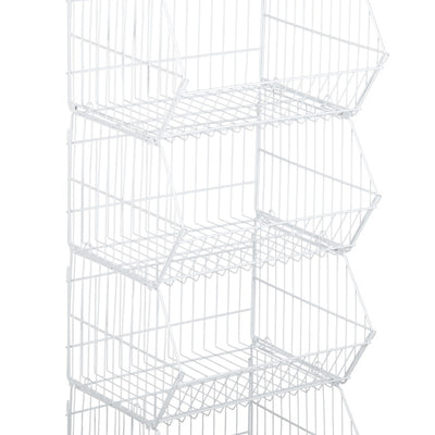5 Tier Retail Display Rack Organizer Storage Shelf Heavy Duty Metal Basket Cart