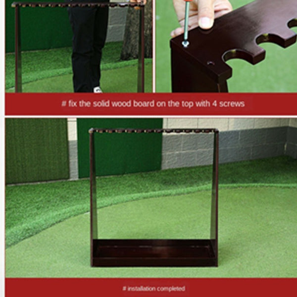 13-Slot Golf Putter Stand Rack High Quality Wooden Indoor Golf Display Rack