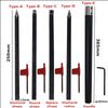 Carbide Tipped Wood Turning Tools Rougher Turning Chisels Set 8 Pcs Lathe Tools