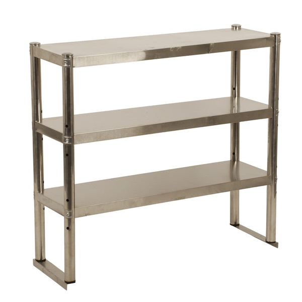 3Tier Commercial Kitchen Overshelf bench Top Stainless Steel for Prep&Work Table