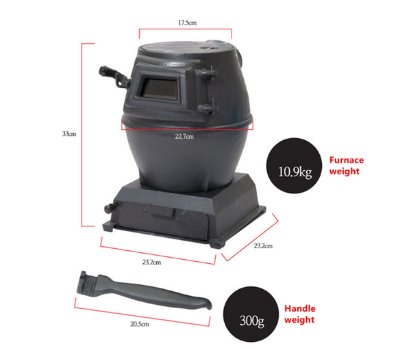 Wood-Burning Heating Stove Thickened Cast Iron Coal Stove Tent Indoor Heating