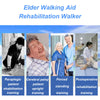 Mobility Walking Aid Walker Frame w/6 Wheels&Seat For Handicapped Rehabilitation