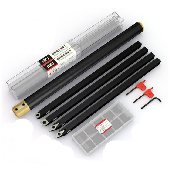 Carbide Tipped Wood Turning Tools Rougher Turning Chisels Set 8 Pcs Lathe Tools