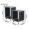 12U/16U  Audio Equipment Rack Rolling Network Rack AV Rack Stand with Wheels AU