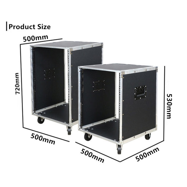 12U/16U  Audio Equipment Rack Rolling Network Rack AV Rack Stand with Wheels AU