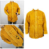 Heat Flame-Resistant Heavy Duty Leather Welding Jacket Cowhide Weld Coat Large