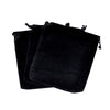 100PCS Black Velvet Pouch Drawstring Bags Wedding Favours Gift Jewellery Packing