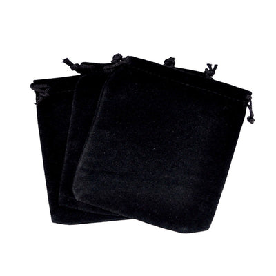 100PCS Black Velvet Pouch Drawstring Bags Wedding Favours Gift Jewellery Packing