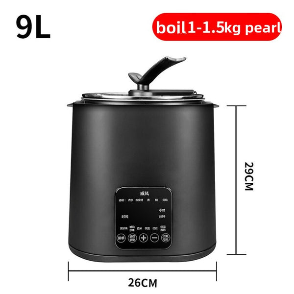 220V Automatic Bubble Tapioca Pearl Cooker 9L Milk Tea Store Equipment 1300W
