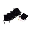 100PCS Black Velvet Pouch Drawstring Bags Wedding Favours Gift Jewellery Packing