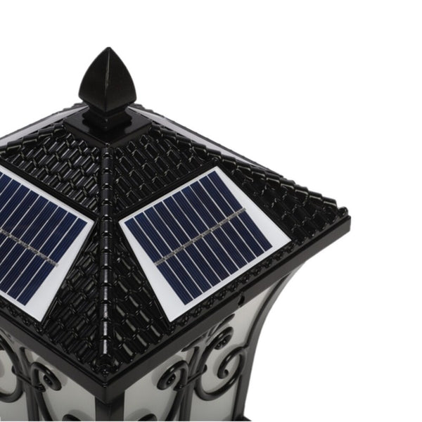 1/2 Post Light LED Outdoor Solar Powered Pillar Lamp Garden Yard Street Led Lamp