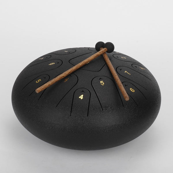 Rain Drum Steel Tongue Drum 12inch 15 Notes Musical Instruments Handpan Drum