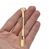 2X Gold Snuff Spoon Micro Spoon Spatula Spoon Stainless Steel Scoop ANTIQUE