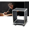 12U/16U  Audio Equipment Rack Rolling Network Rack AV Rack Stand with Wheels AU
