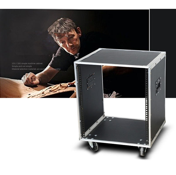 12U/16U  Audio Equipment Rack Rolling Network Rack AV Rack Stand with Wheels AU