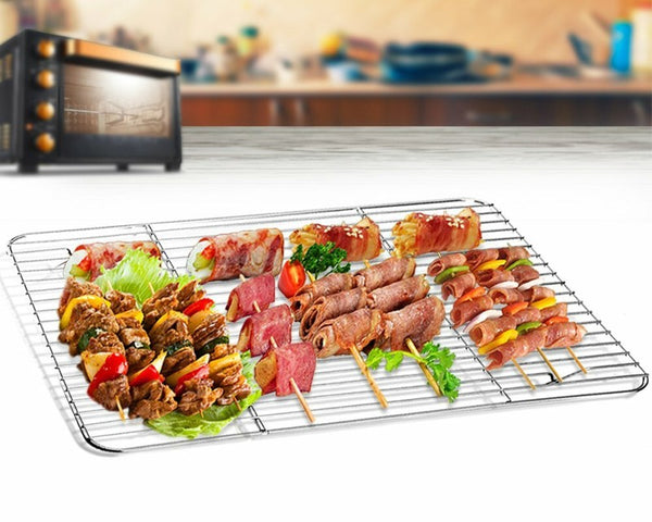 Stainless Steel Baking Pan Oven Tray Cookie Sheet Commercial Roasting Deep Pans