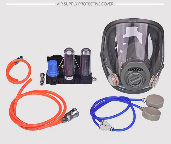 3 in1 Painting Safety Supplied Air Fed Respirator System 6800 Full Face Gas Mask
