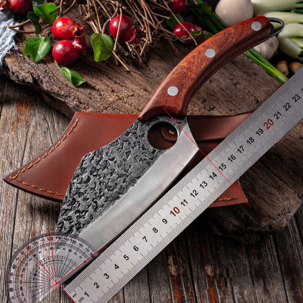 27.5cm Forged Butcher Boning Knife High Clad Steel Kitchen Meat Cleaver Knife