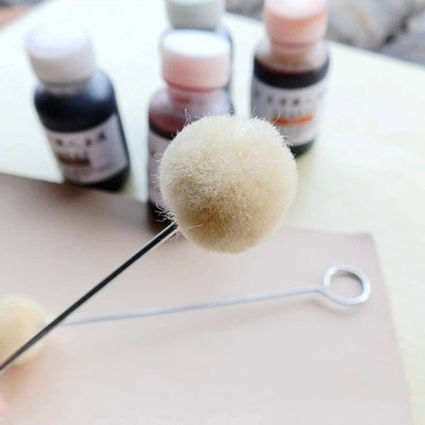 100Pcs DIY Leathercraft Wool Leather Dye Dauber Finish Applicator Tool Kit