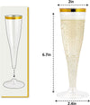 50/100X Bulk Champagne Wine Flutes Glasses Wedding Party Wine Glasses BPA Free
